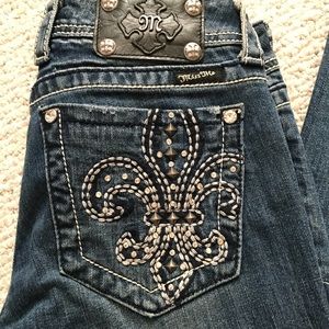 Miss me fleur de lis jeans